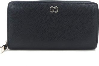 Gucci Black Leather Long Wallet (Bi-Fold) (Pre-Owned)