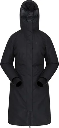 Mountain Warehouse Polar Down Long Length Hybrid Jacket in Black at Nordstrom, Size 14