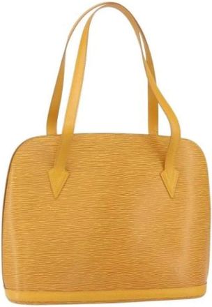 Louis Vuitton Pre-owned Shoulder Bags, female, Yellow, Size: ONE SIZE Pre-owned Vintage Shoulder Bag