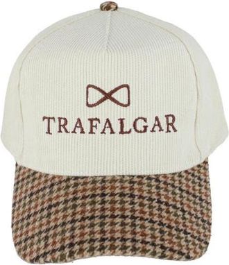 Trafalgar Store s 5 Panel Corduroy Baseball Hat with Plaid Brim in Beige With Plaid Brim at Nordstrom