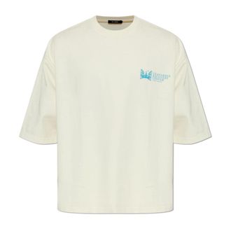 Willy Chavarria T-Shirts, male, Beige, Size: M T-shirt Chavarria Recovery Center