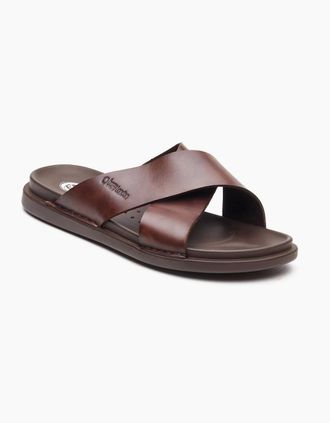 base Mens Base London Drift Leather Mens Brown Sandals - Size: 12