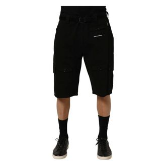 Dolce & Gabbana Cargo Shorts - Heren - Korte broeken - Zwart - Maat: XL Katoen