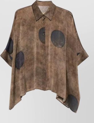 Uma Wang polka dot top three quarter sleeves oversized