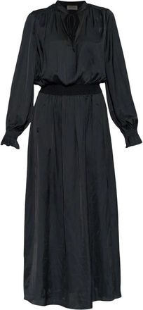 Zadig&Voltaire Abito Lungo Rayado in Raso - - Dresses - Donna - Nero - XS