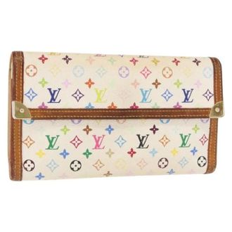 Louis Vuitton Portafoglio in tela Pre-owned - - Pre-owned - Donna - Bianco - ONE SIZE