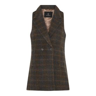Bruuns Bazaar AroniaBBLiann Waistcoat - Dames - Jassen - Bruin - Maat: S Leer