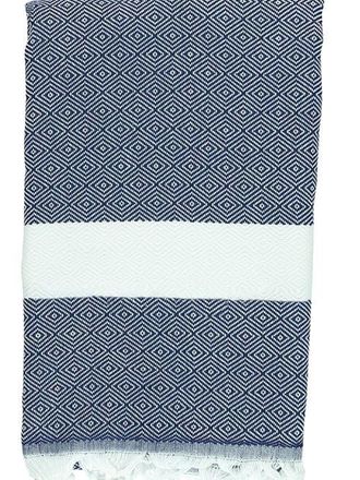 Anaya with Love Charleston Stripe Turkish Cotton Beach Towel in Navy Blue at Nordstrom