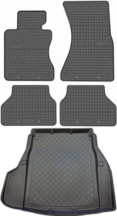 OEM Juego De Alfombrillas De Goma Para Coche Y Alfombrilla Para Maletero Para Bmw Serie 5 E60 Sed&aacute;n (de Julio A Febrero De 2010)