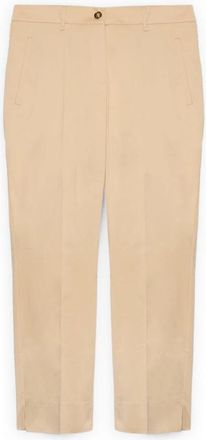 Fiorella Rubino Straight Broeken - Dames - Vrijetijds broeken - Beige - S - Broeken