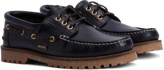 Barbour Deck Boat Shoe in Navy at Nordstrom, Size 12