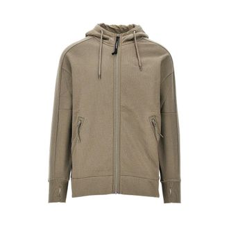 C.P. Company Cotton full-zip hoodie with lenses Man XXL