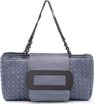 Bottega Veneta Pre-owned Womens Clip Shoulder Bag - Dark Grey - One Size