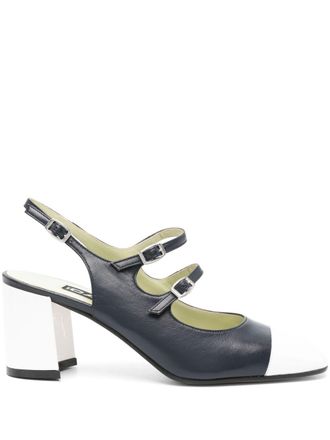 Carel Papaya Leder Slingback Pumps