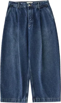 STUDIO NICHOLSON Jeans, Heren, Blauw, S, Loose-fit Jeans