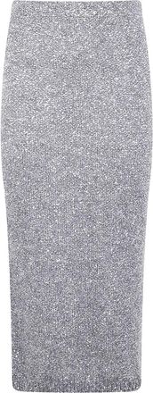 D.exterior Gonna midi con paillettes - Grigio