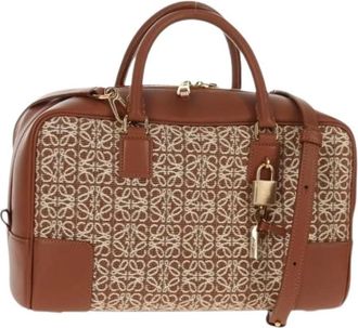 Loewe Pre-owned Handbag - Dames - Vintage Handtas - Bruin - ONE Size - Leer - Vintage