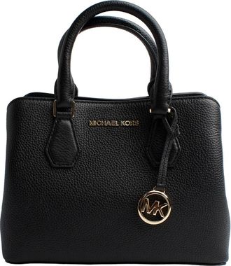 Michael Kors Veelzijdige Camille Satchel Tas - Dames - Handtassen - Zwart - ONE Size - Leer - Tassen