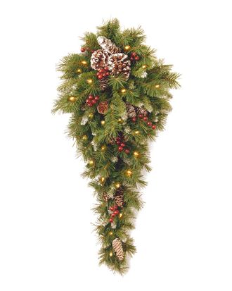 National Tree Company Frosted 3Ft Berry Teardrop