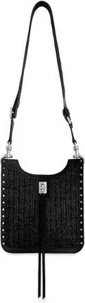 Rebecca Minkoff Mini Darren Feed Crossbody Bag in Black/black at Nordstrom
