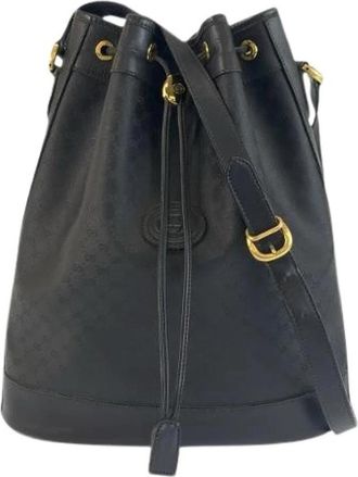 Prada Pre-owned GG Supreme Canvas Schoudertas - Dames - Vintage Tas - Zwart - ONE Size - Vintage