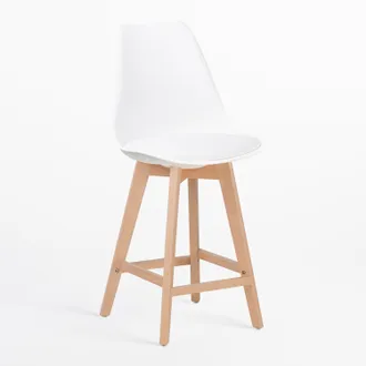 Sklum Sklum - Taburete Alto Con Coj&iacute;n En Polipiel Nordic
