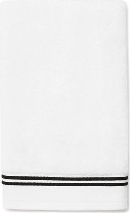 SFERRA Aura Nuova Combed Cotton Hand Towel in White/Black at Nordstrom