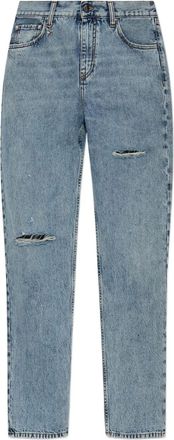 Amiri distressed knee-detail jeans - women - Cotton - 24 - Blue