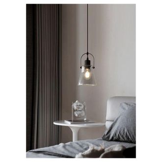 Trade Shop Trade Shop Traesio - Trade Shop - Lampadario A Sospensione Con Paralume In Vetro Lampada Moderna Attacco E27 Lp-90
