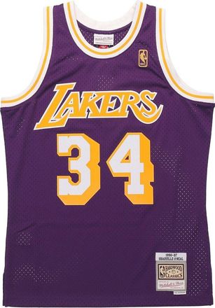 Mitchell & Ness x NBA Los Angeles Lakers 1996-97 Road Swingman Jersey Shaquille ONeal 34 SMJYGS18178-LALPURP96SON