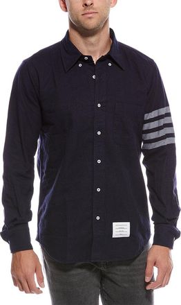 Thom Browne Flannel 4-Bar Shirt