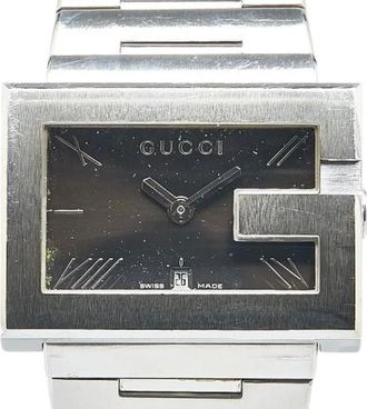 Gucci Pre-owned Watches, male, Black, Size: ONE SIZE Pre-owned Stainless Steel watches