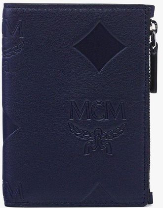 MCM Aren Snap Wallet in Maxi Monogram Leather