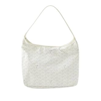 Goyard Pre-owned Vintage Schoudertas - Dames - Pre-owned - Wit - Maat: ONE Size Leer