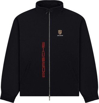 Aim&eacute; Leon Dore x Porsche Nylon Track Jacket Jet Black FW25WJ071-JET