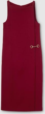 Gucci Sabl&eacute; Dress With Horsebit Detail, Bordeaux, Ready-to-wear