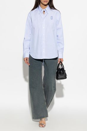 Marc Jacobs Shirt With Stripe Pattern, Womens, Blue