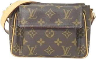 Louis Vuitton Pre-owned Cross Body Bags, female, Brown, Size: ONE SIZE Pre-owned Canvas Cross Body Bag