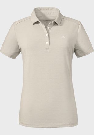 Sch&ouml;ffel Poloshirt SCH&Ouml;FFEL CIRC Polo Shirt Tauron L, Damen, Gr. 46, weiss (1140, wei&szlig;), Oberstoff: 100% Polyester, V-Ausschnitt, Shirts Poloshirt