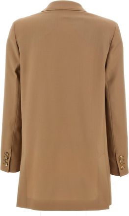 Max Mara Womens Beige Virgin Wool Blazer Clothing