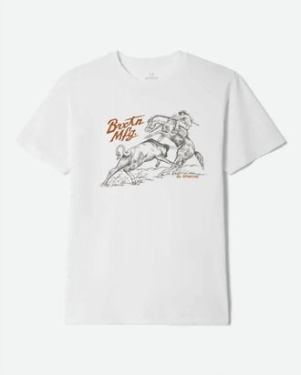 Brixton Mens Wellston T Shirt In White