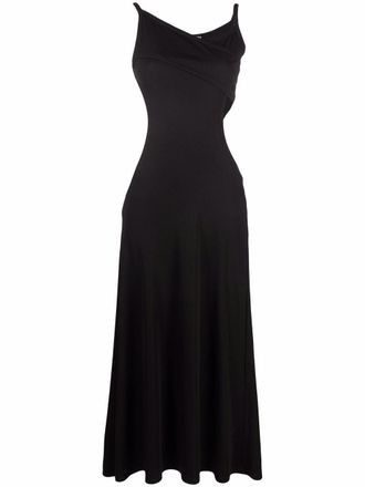 CHRISTOPHER ESBER cut-out midi dress - women - Polyester/Spandex/Elastane - 10 - Black