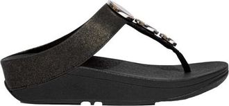 FitFlop Fit Flop Dames/Dames Halo Shimmer teensandalen (Zwart)