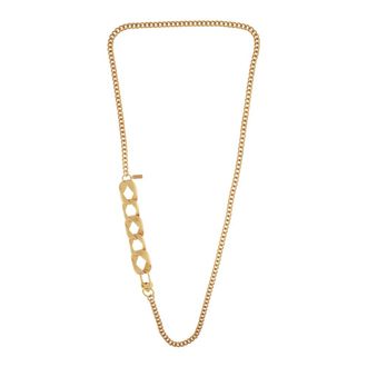 Dansk Copenhagen Lange Lock Link Ketting - Dames - Accessoires - Geel - Maat: ONE Size