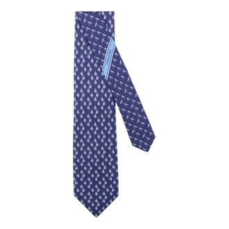 Ferragamo Heren, Accessoires, Blauw, Maat: ONE Size Zijde