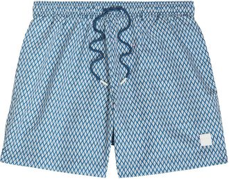 BOSS Boss Patterned Shell Swim Shorts - Blue - XL