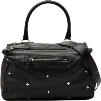 Givenchy Pre-owned Handbags, female, Black, Size: ONE SIZE Pre-owned Pandora Leather 2way Bag