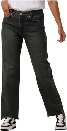 MY ESSENTIAL WARDROBE High Straight Leg Jeans - Dames - Loose Fit Jeans - Blauw - W30 - Katoen - Jeans