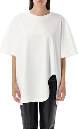 The Attico Diana T-Shirt - Dames - T-shirts - Wit - S - Katoen - Tops