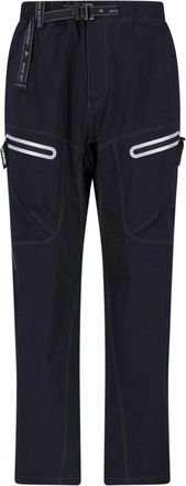 And Wander Black Water-Repellent Nylon Hike Elastic Trousers